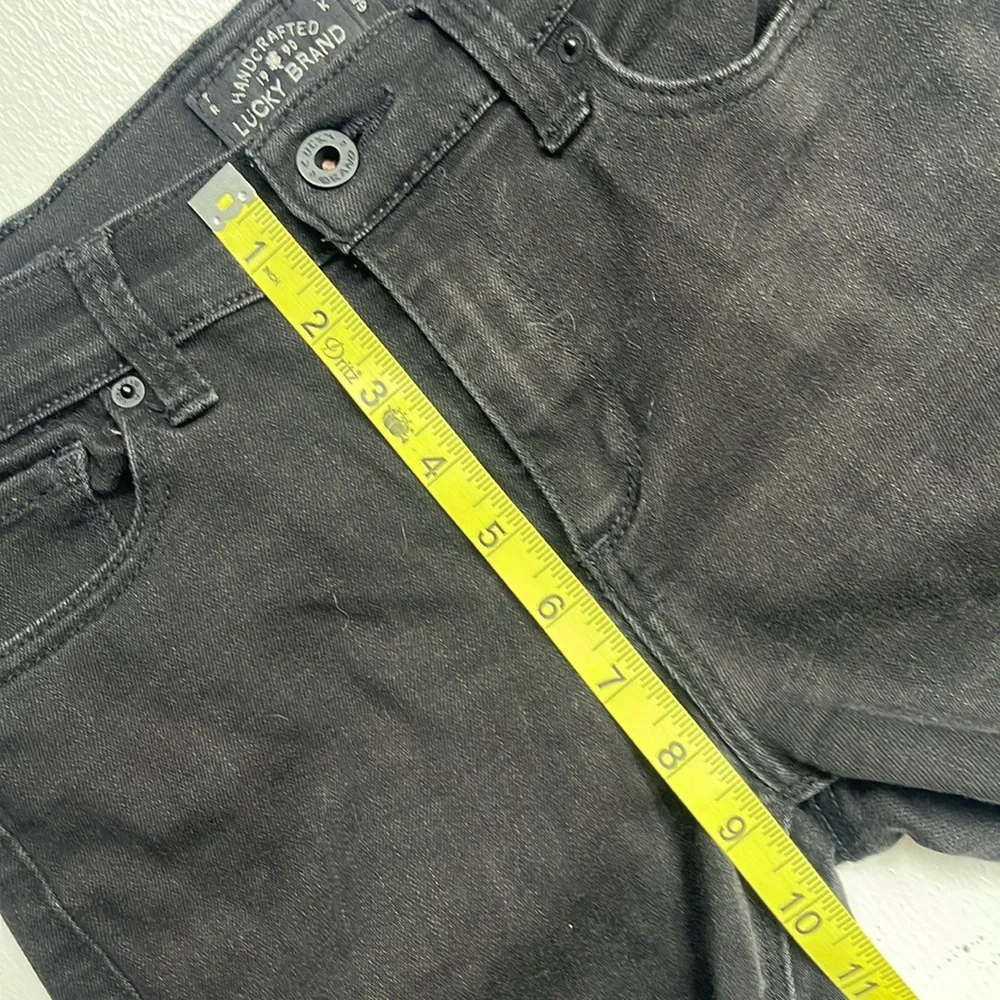 🍀 Lucky Brand 'Brooke' Legging • Dark Black Wash Skinny Stretch Jeans • Sz 6/28 - Picture 6 of 12